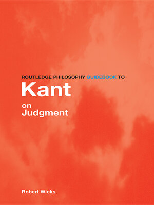 cover image of Routledge Philosophy GuideBook to Kant on Judgment